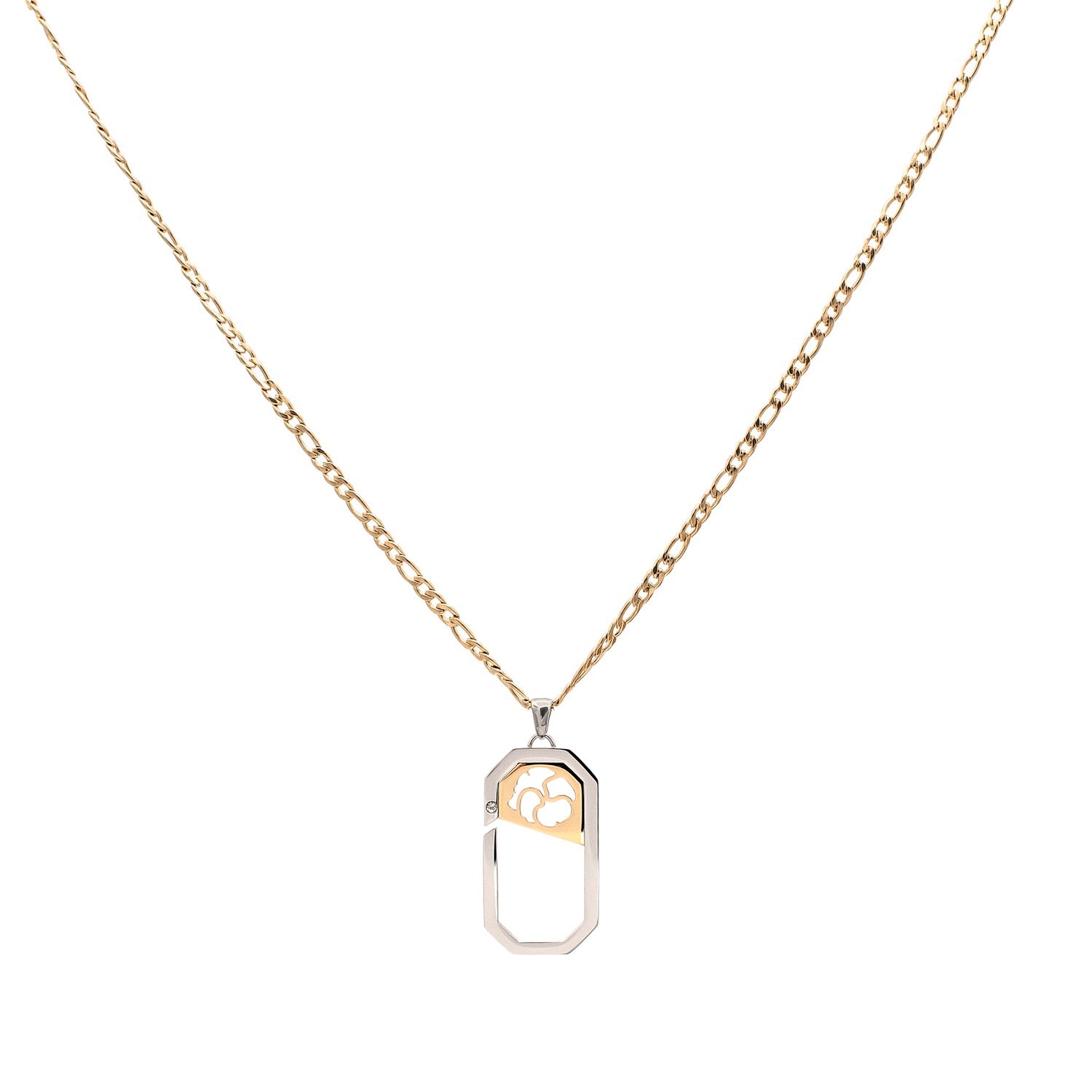 Minimalist Gold Octagon Pendant Necklace - Geometric Charm Jewelry
