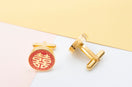The Red & Gold Double Happiness Cufflinks