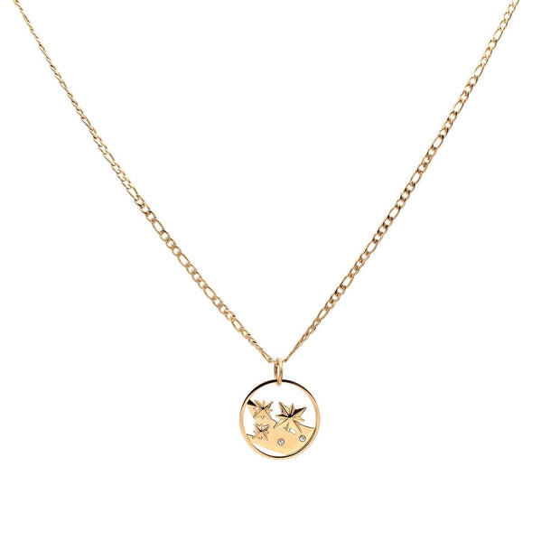 Shooting Stars Necklace Gold Celestial Bar Star Charm Layered 18K Gold Dainty Wish Necklace Gift for Her Christmas Holiday Jewelry
