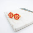 Double Happiness Cufflinks, Chinese Wedding Gold Cufflinks, Red Enamel Tea Ceremony, Groom Groomsmen Gift, Traditional Chinese Jewelry