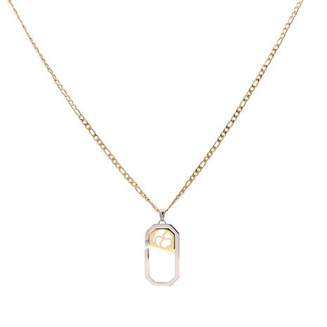 Gold Octagon Pendant Necklace